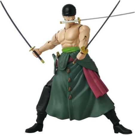 Bandai one piece anime heroes zoro 17cm multicolore [ah37052]