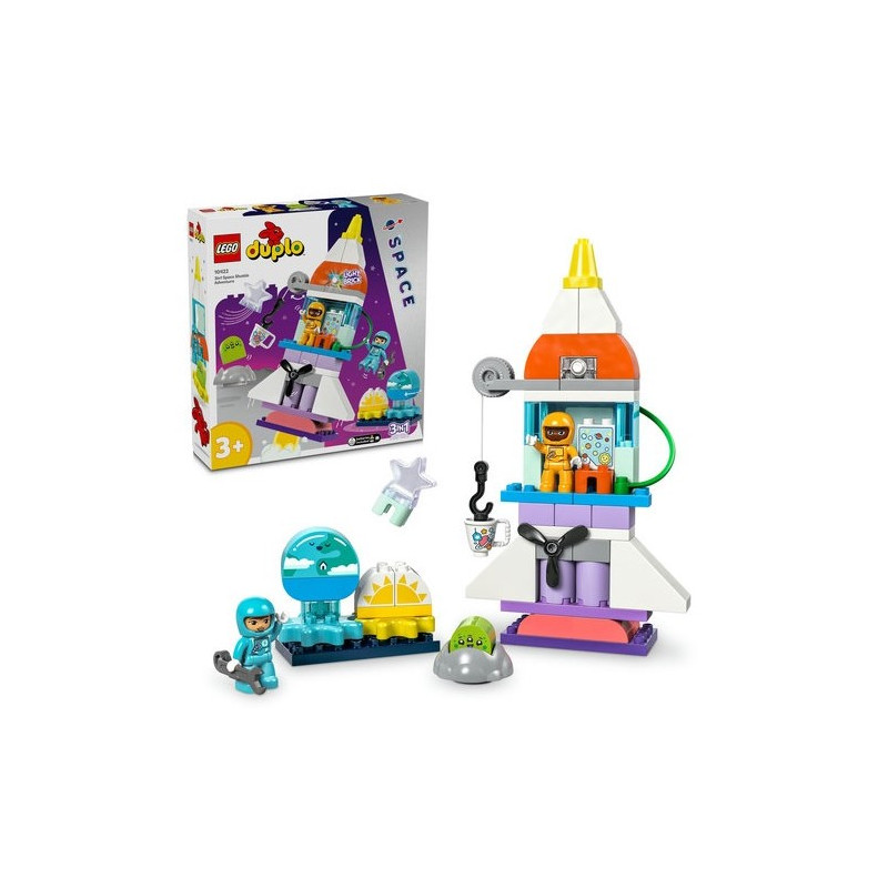 Lego duplo 3in1 avventura dello space shuttle multicolore 56pz [10422]