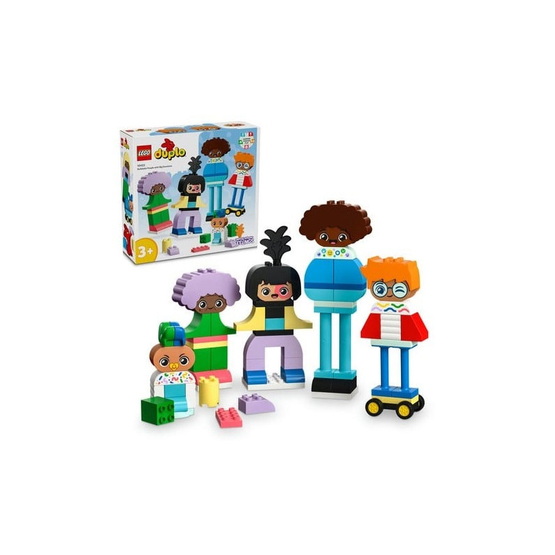 Lego duplo persone costruibili con grandi emozioni multicolore 71pz