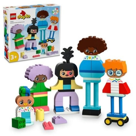 Lego duplo persone costruibili con grandi emozioni multicolore 71pz