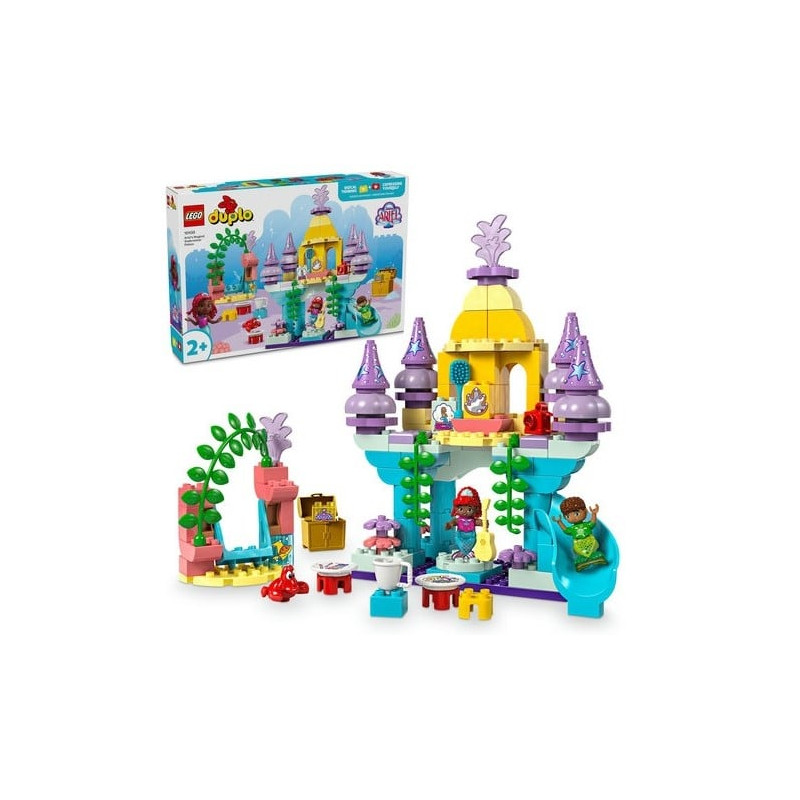 Lego duplo il magico palazzo sottomarino di ariel multicolore 114pz