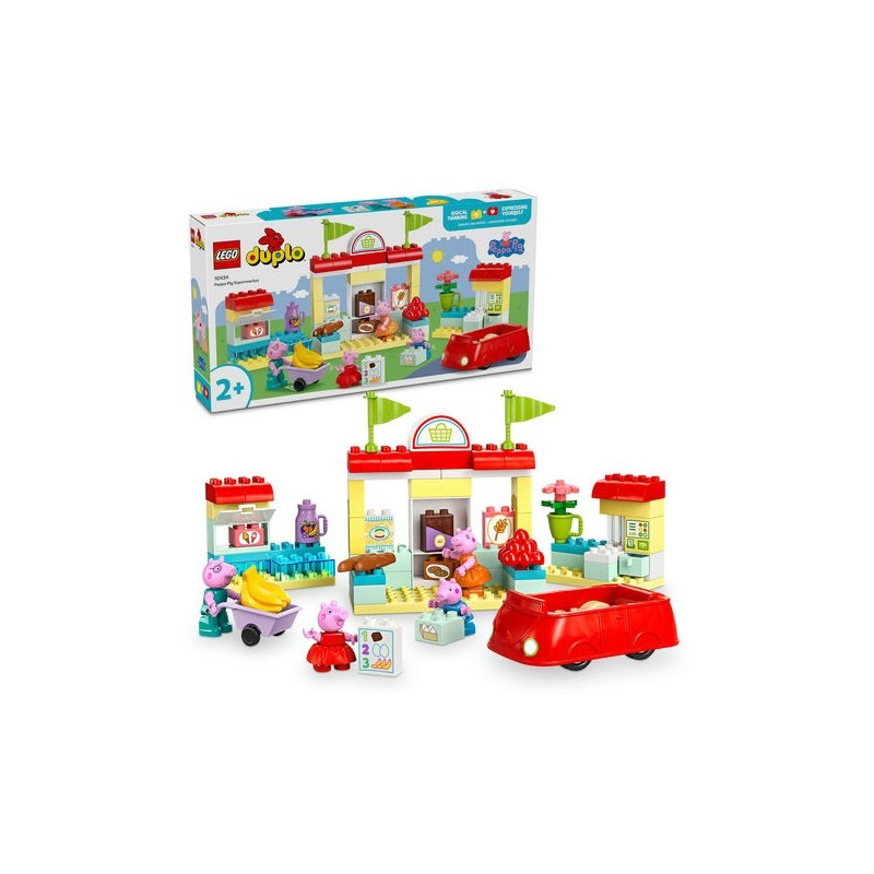Lego duplo supermercato peppa pig multicolore 66pz [10434]