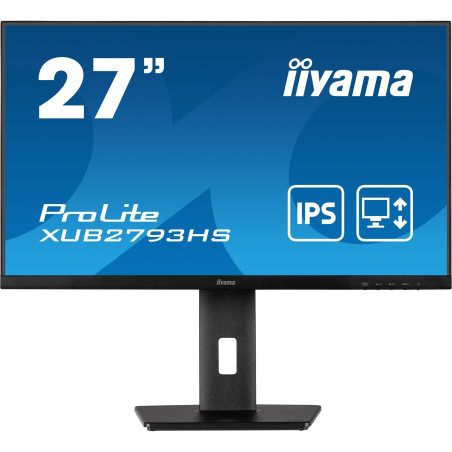 Monitor led 27" iiyama prolite xub2793hs-b7 full hd 1920x1080p/1ms/classe