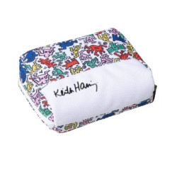 Borsa da viaggio celly keith haring borsa organizer 17x13cm bianco