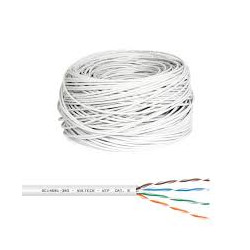 Cavo di rete matassa lan vultech cat. 6 utp 350m bianco [sc14601-305]