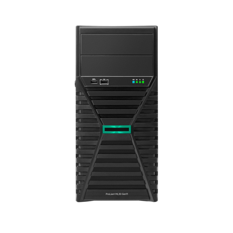 server hp proliant ml30 gen11 plus 32gb/ 2x 480gb ssd/5ghz/4u/ nero