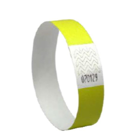 Braccialetti avery tyvek giallo fluo [tyvyw-50]