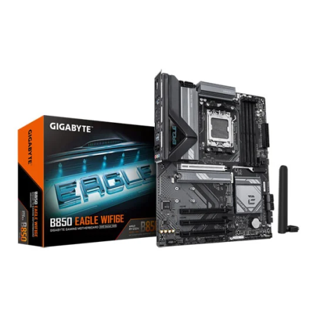 Scheda madre gigabyte b850 eagle wifi 6 am5/ddr5/3xm.2/atx nero [b850