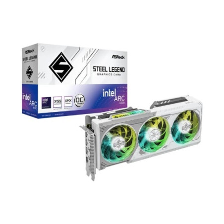 Scheda video intel asrock arc b580 steel legend oc 12gb gddr6 192bit