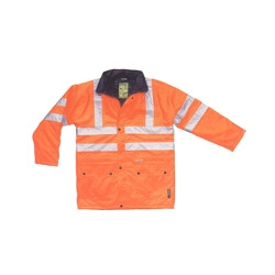 Giaccone alta visibilita' cassia arancio xl [neri ]
