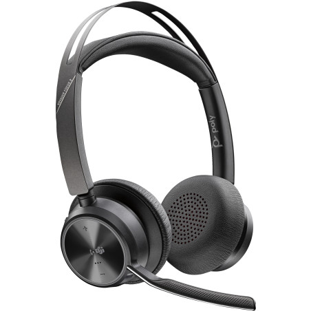 cuffie hp poly voyager focus 2 bluetooth con microfono nero [9t9j4aa]