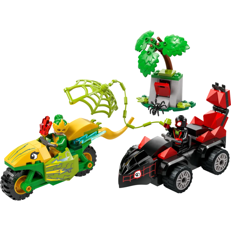 Lego marvel 11198 spidey: inseguimento sui dino-veicoli di spin