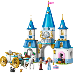 Lego disney princess 43275 castello e carrozza di cenerentola 596pz