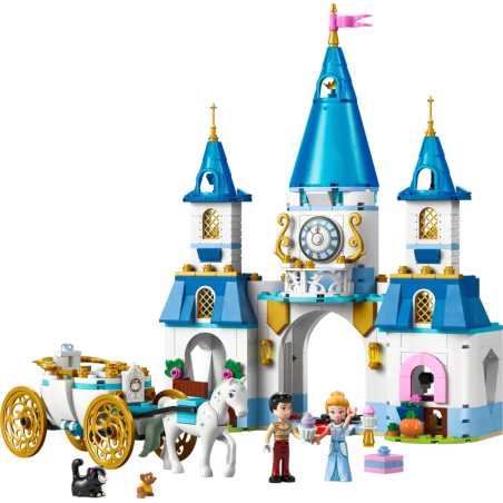 Lego disney princess 43275 castello e carrozza di cenerentola 596pz