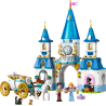 Lego disney princess 43275 castello e carrozza di cenerentola 596pz