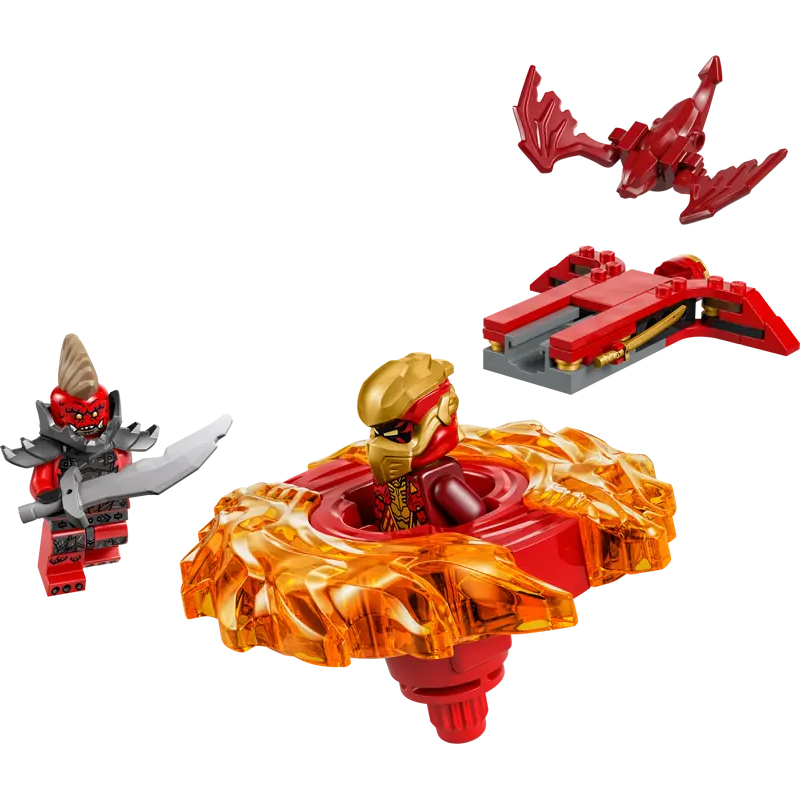 Lego ninjago 71823 spinner del drago spinjitzu di kai 54pz multicolore