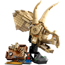 Lego jurassic world 76969 fossili di dinosauro: teschio di triceratopo