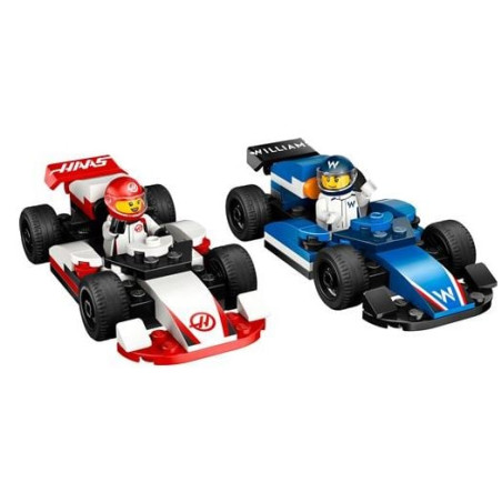 Lego city f1 williams racing e haas f1 auto da corsa 4+ 2figurine