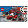 Lego city pit stop f1 con vettura ferrari multicolore [60443]