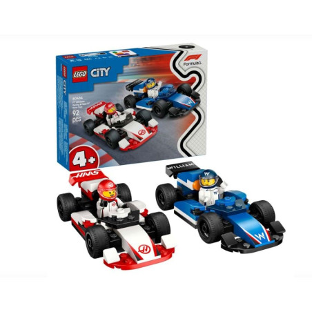 Lego city auto da corsa williams racing e haas f1 f1 multicolore