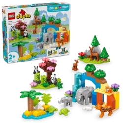 Lego duplo famiglie di animali selvatici 3 in 1 multicolore 92pz