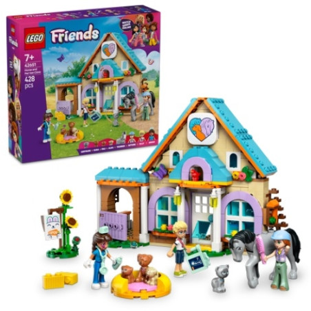 Lego friends clinica veterinaria per cavalli e animali domestici