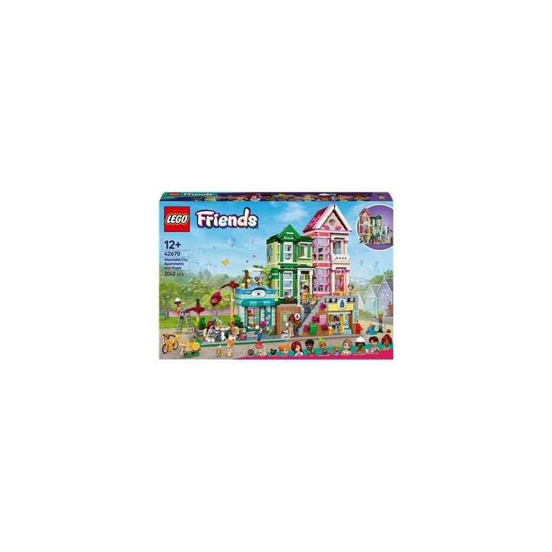 Lego friends appartamenti e negozi di heartlake city multicolore