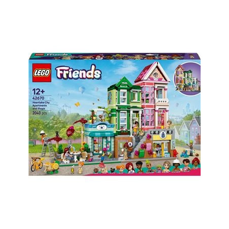 Lego friends appartamenti e negozi di heartlake city multicolore