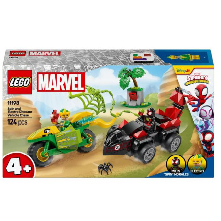 Lego marvel inseguimento tra spin ed electro in dino-vehicles