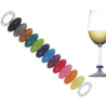 Segnabicchiere tescoma 12 colori per vino [tescoma]