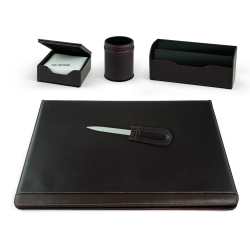 Set scrivania lebez william marrone 5pz [60450]