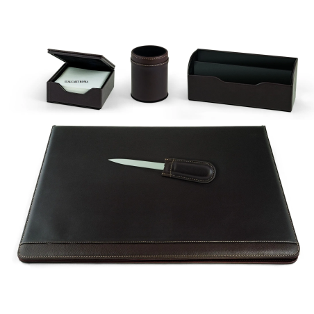 Set scrivania lebez william marrone 5pz [60450]