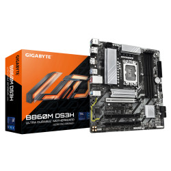 Scheda madre gigabyte b860m ds3h intel b860 matx ddr5 nero [b860m