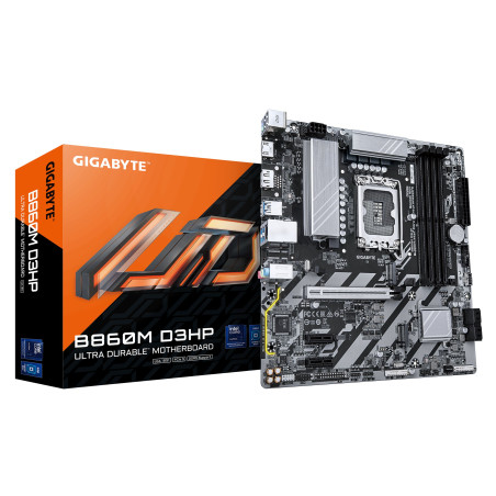 Scheda madre gigabyte lga 1851 matx 4x ddr5 marrone [b860m d3hp]