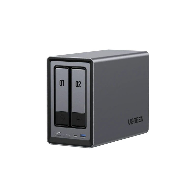 Nas ugreen nasynck dxp2800 intel n100 8gb ddr5 2.5gbe hdmi 4k nero