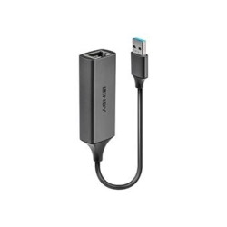 Adattatore di rete lindy usb 3.0 gigabit ethernet converter grigio