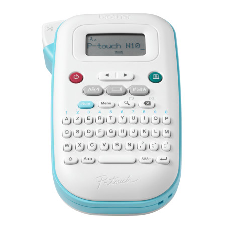 Etichettatrice brother pt-n10 per etichette 52x27p blu/bianco
