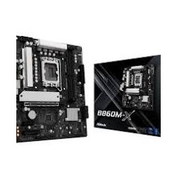 Scheda madre asrock b860m-x 1851 atx 4xddr5 am5 nero [90-mxbrx0-a0uayz]