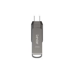 Pen drive 256gb lexar jumpdrive dual d400 usb-c/a 3.1 130mb/s