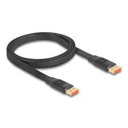 Cavo displayport flachbandkabel 8k 60hz (schwarz, 1 meter) [81005]