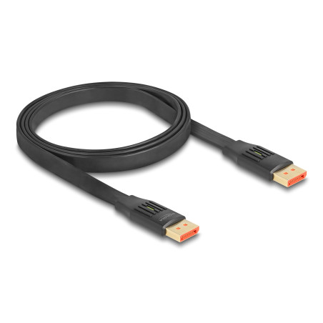 Cavo displayport flachbandkabel 8k 60hz (schwarz, 1 meter) [81005]