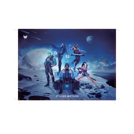Mousepad acer predator gaming pmp450 m size [gp.msp11.00k]