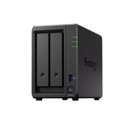 Nas 8gb sinology dp320 activeprotect 2 bay amd r1600 2x8tb hdd nero