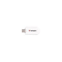 Pen drive 128gb verbatim plectra usb tipo c 3.2 gen1 bianco [30229]