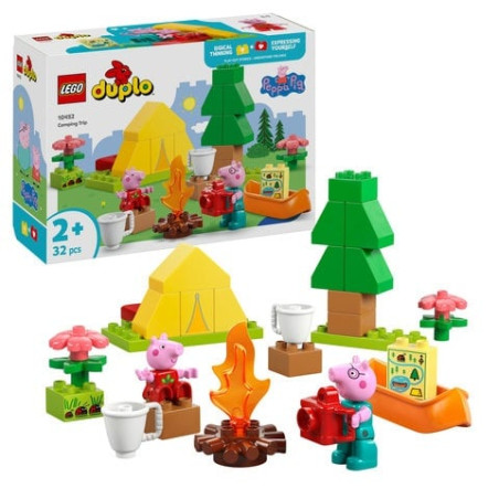 Set di gioco lego 10452 duplo gita in campeggio di peppa pig multicolore