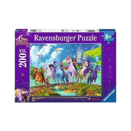 Puzzle ravensburger unicorn academy la magia dell'accademia degli