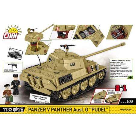 Modellino cobi panzer v panther ausf.g "pudel" 1133 [wpcbks0ci026554]