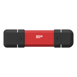 Pen drive 500gb silicon power ds72 usb type-a / usb type-c