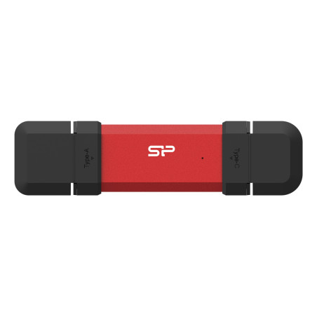 Pen drive 250gb silicon power ds72 usb type-a / usb type-c