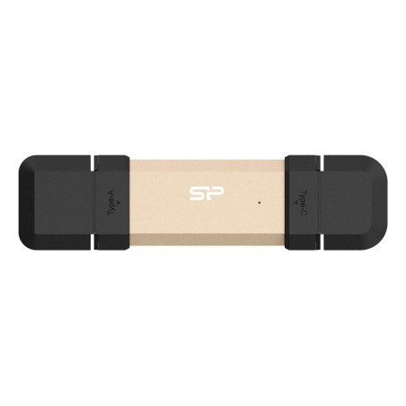 Pen drive 500gb silicon power ds72 usb type-a / usb type-c